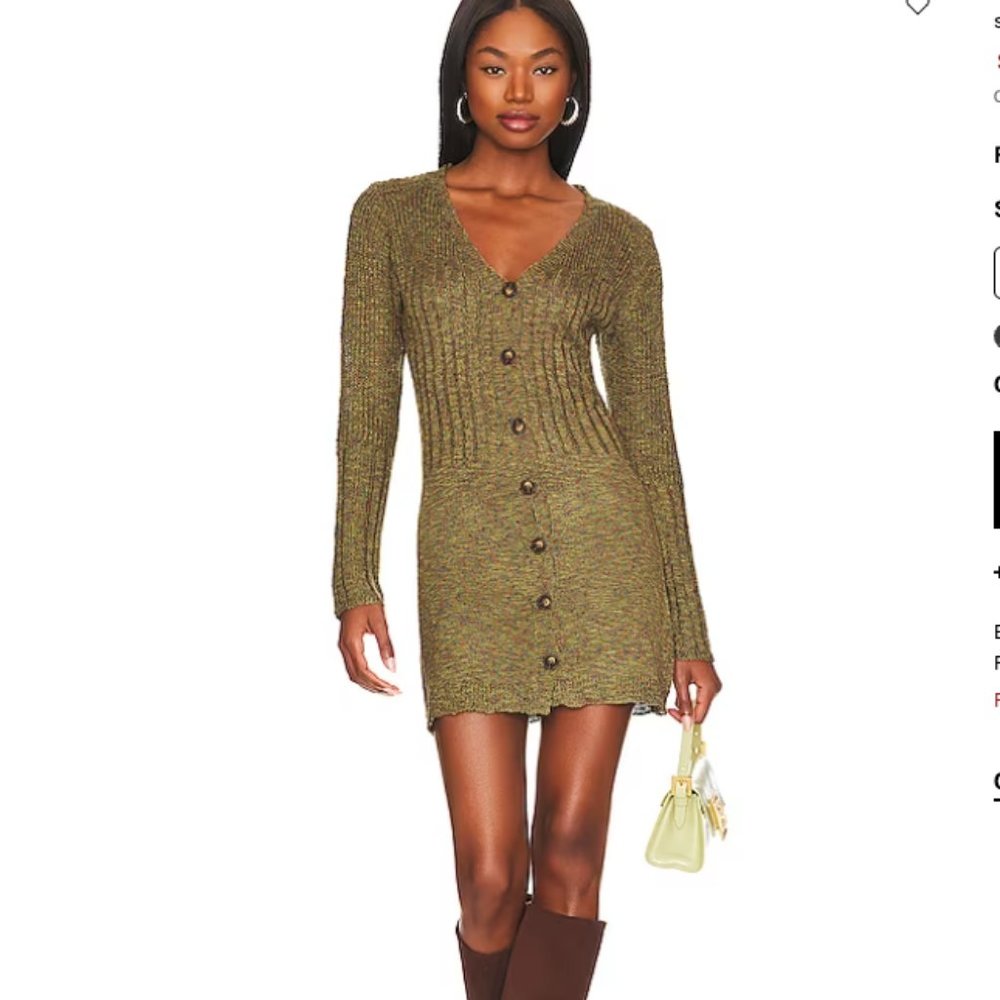 NWT Superdown Olivia Cardigan Dress